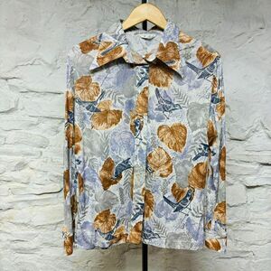 vintage 70s silky long sleeve